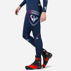 трико женского комбинезона Rossignol W Infini Compression Race Tights тёмно-синее